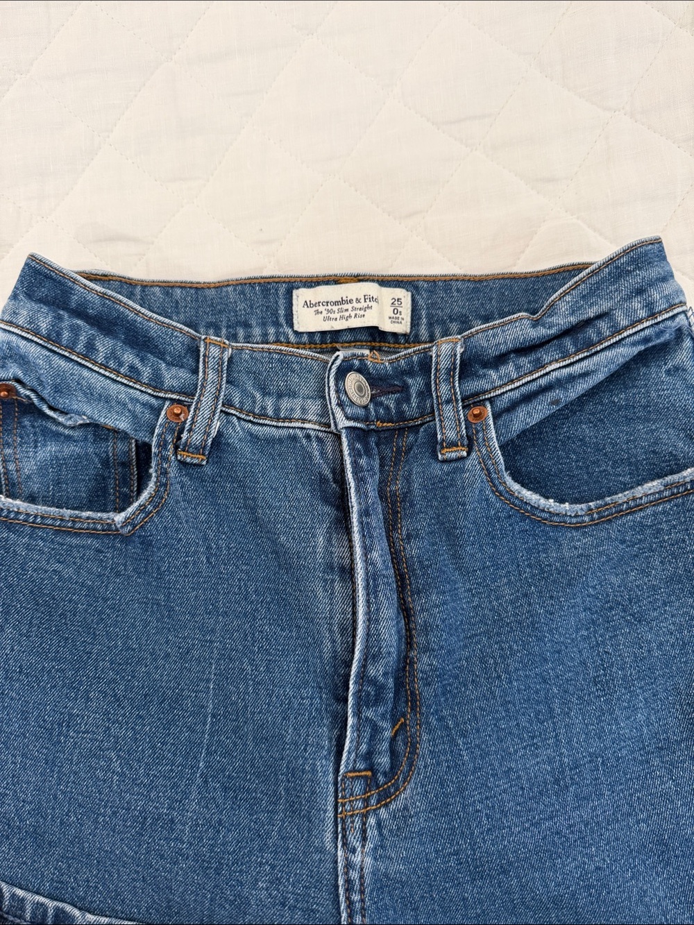 Abercrombie & Fitch Dark Blue Flare Jeans - Picture 2 of 3